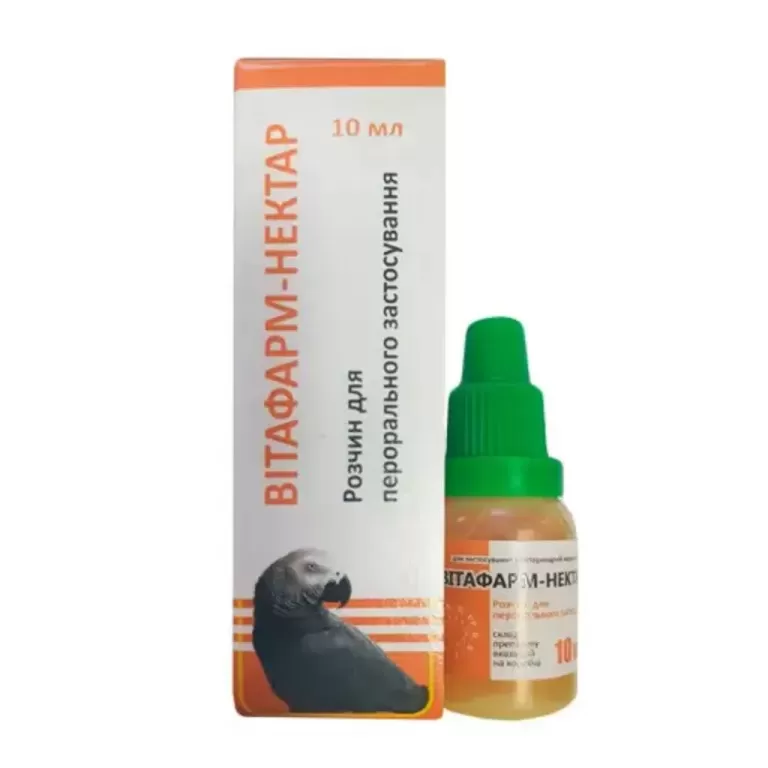 Витафарм-Нектар (вітаміни А, Д3 , Е, С, групи В), 10 мл, Фарматон-Newvet