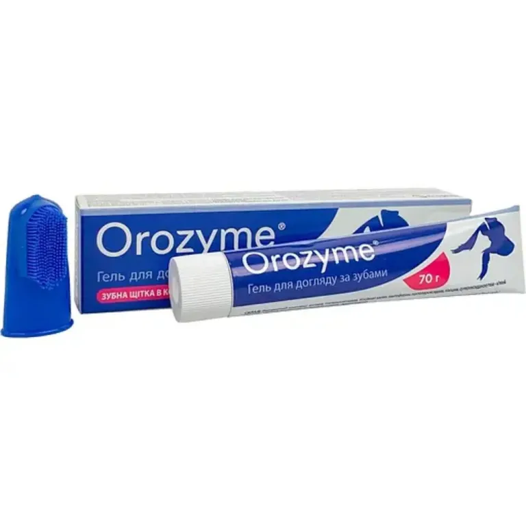 Зубна паста Орозим Ecuphar Orozyme Oral Hygiene gel по догляду за зубами та ротовою порожниною тварин, 70 гр
