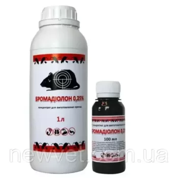 Бромадіолон 0,25%,( Висока якість), 1 л ППФарматон
