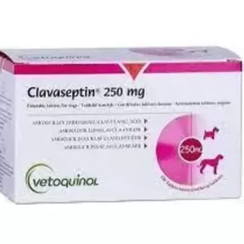 Клавасептин (Clavaseptin) 250 мг 10 табл. - 1 т./20 кг, Vetoquinol (аналог синулокс)