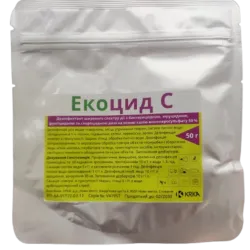 Екоцид С (Ecocid S) ,Порошок для дезінфекції , 50 гр, Словенія КРКА