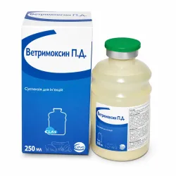 Ветримоксин П.Д.  суспензія для ін'єкцій, 250 мл, Ceva, Франція