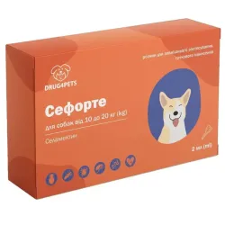 Сефорте для собак вагою 10-20 кг, 2 мл, 1 піпетка, НВД (аналогSelafort)