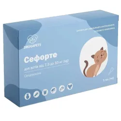 Сефорте для котів вагою 7,5-10 кг, 1 мл, 1 піпетка, НВД (аналогSelafort)