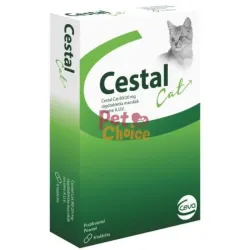 Cestal Cat (Цестал Кет) антигельмінтний препарат для котів широкого зі смаком печінки, 8 таблетка, Ceva, Франція