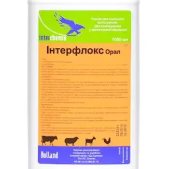 Інтерфлокс Орал розчин для домашніх тварин, орального застосування, 1000 мл